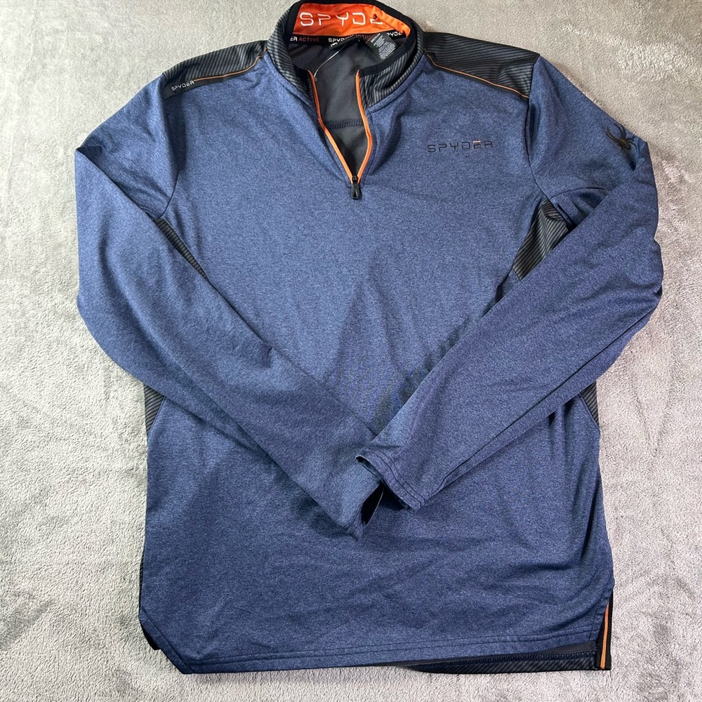 Spyder Men's Navy and Orange Performance Jacket